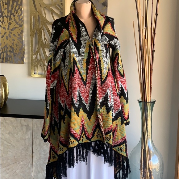 Woven Heart Sweaters - Wrap sweater